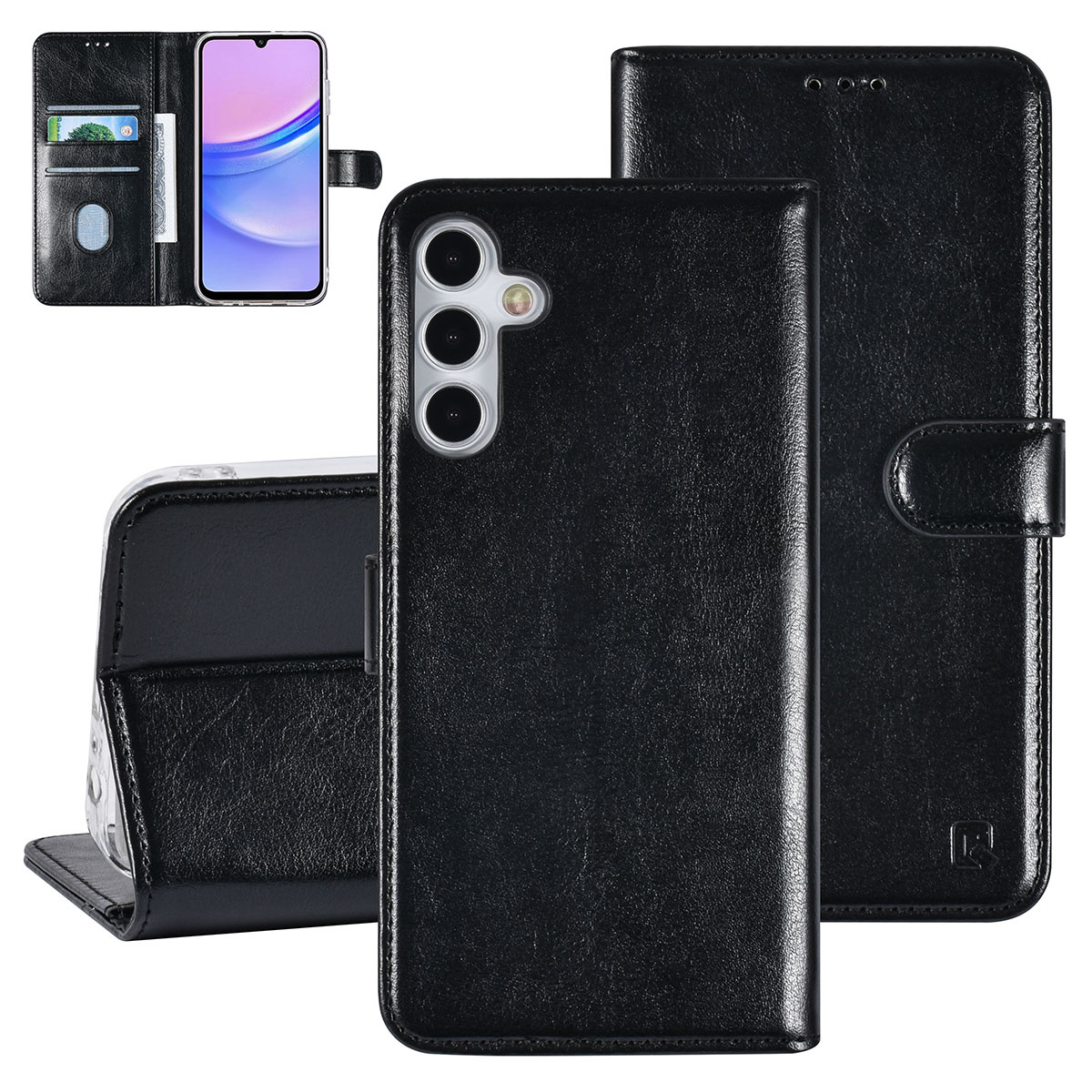 UNIQ Accessory UNIQ Accessory Galaxy A15 5G Book Case hoesje Pasjeshouder - Zwart