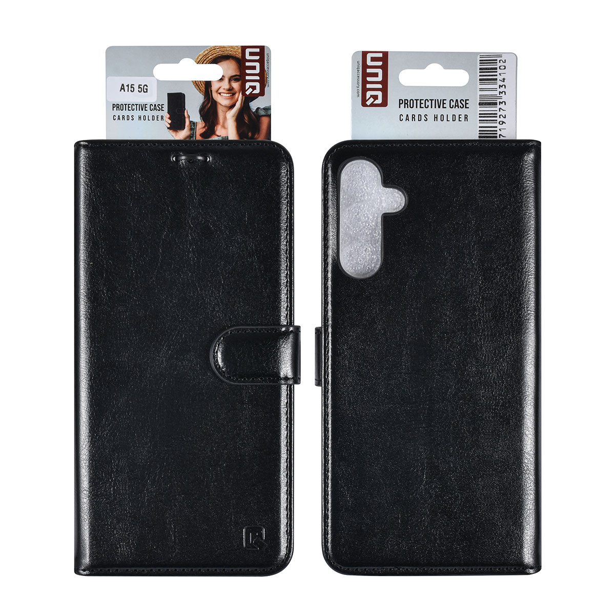 UNIQ Accessory UNIQ Accessory Galaxy A15 5G Book Case hoesje Pasjeshouder - Zwart, foto 6 van 6