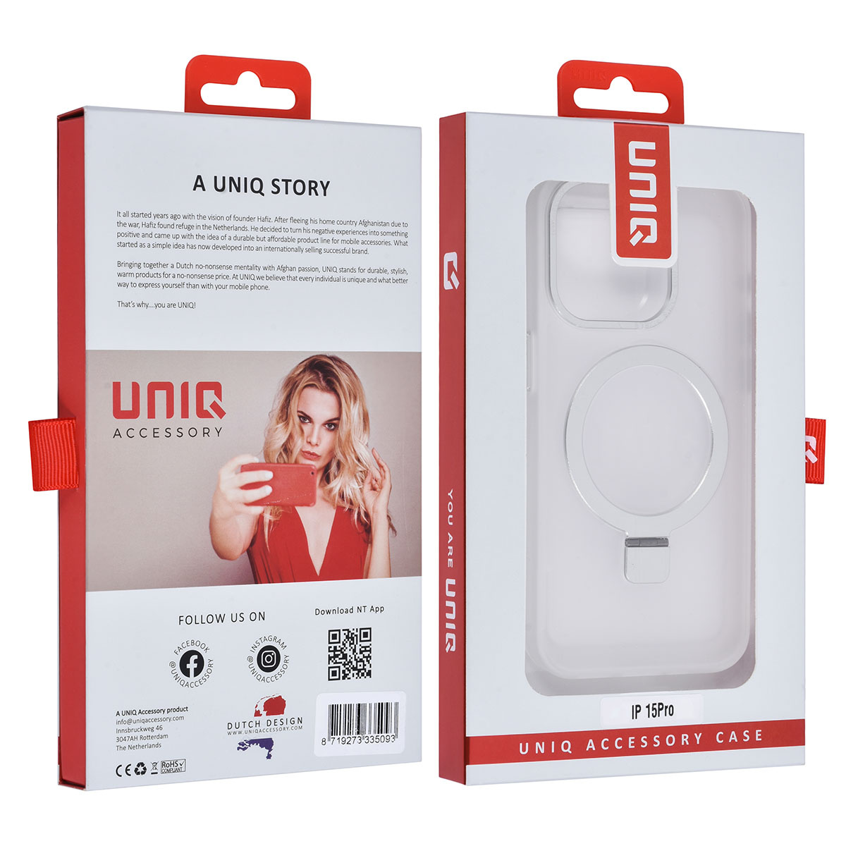 UNIQ Accessory UNIQ Accessory iPhone 15 Pro Backcover hoesje Magsafe - Wit, foto 4 van 4