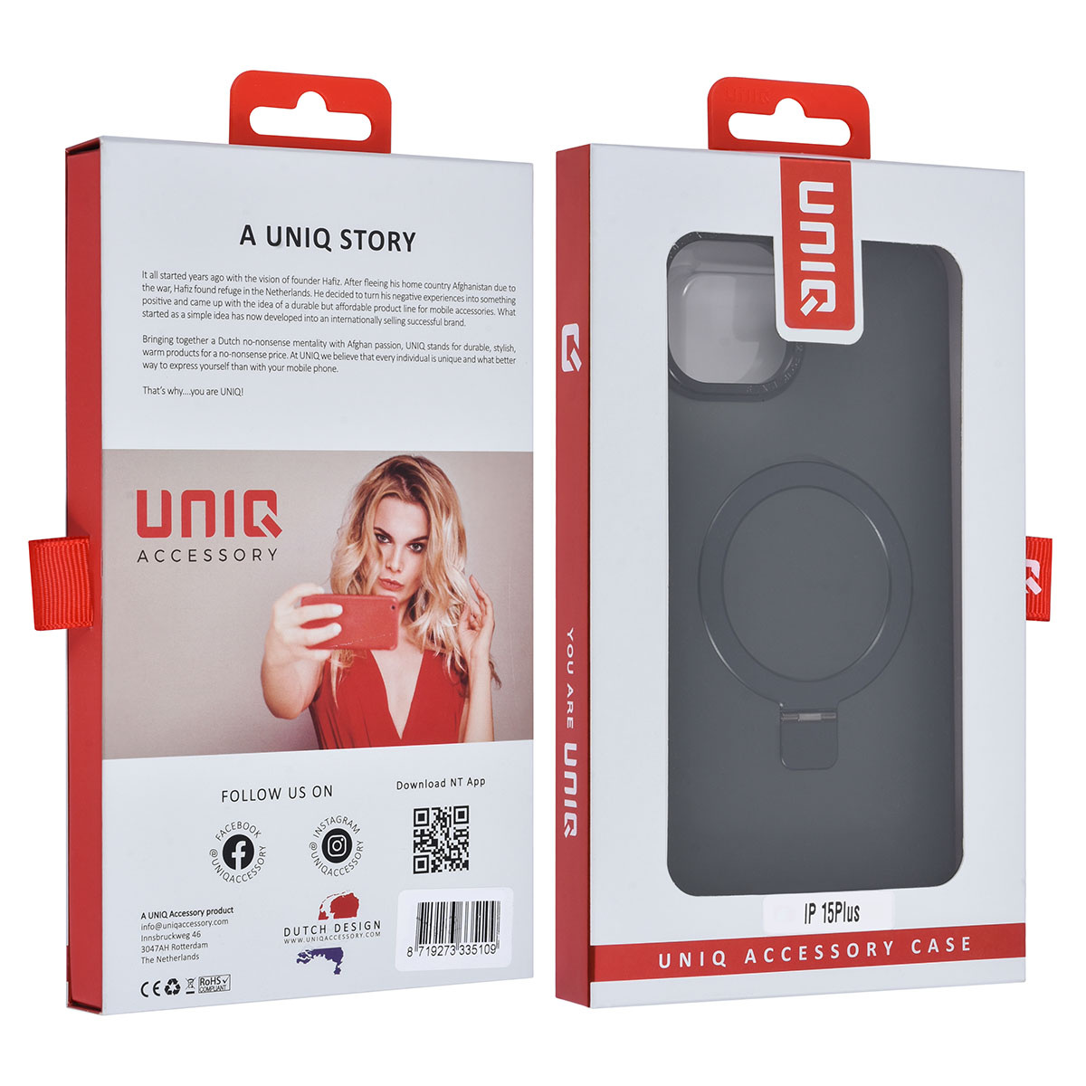 UNIQ Accessory UNIQ Accessory iPhone 15 & 14 Plus Backcover hoesje Magsafe - Zwart, foto 4 van 4