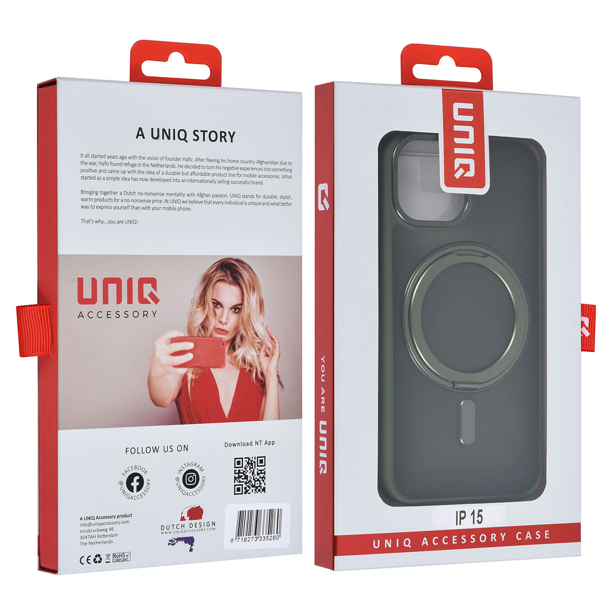 UNIQ Accessory UNIQ Accessory iPhone 15 Backcover hoesje - Groen, foto 3 van 4