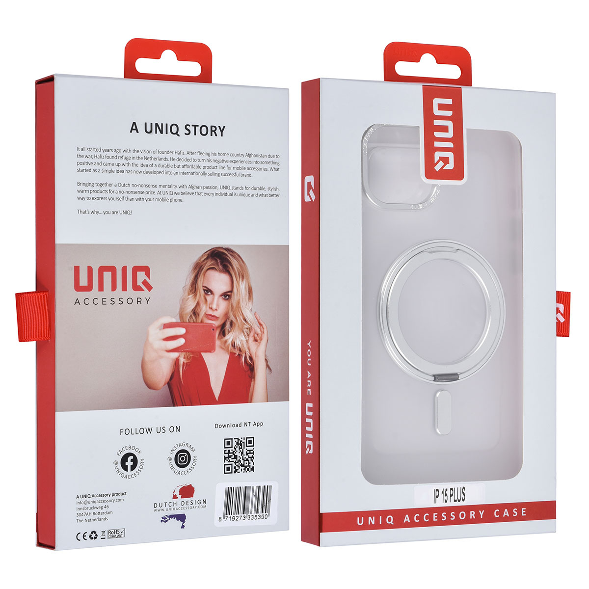 UNIQ Accessory UNIQ Accessory iPhone 15 & 14 Plus Backcover hoesje - Wit, foto 4 van 4