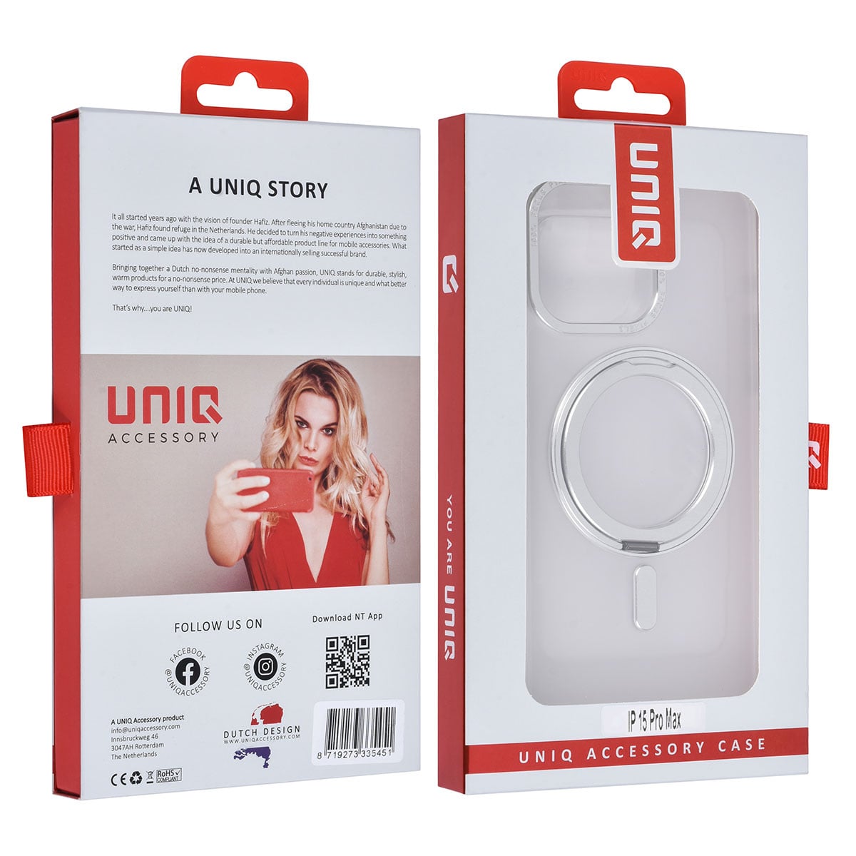 UNIQ Accessory UNIQ Accessory iPhone 15 Pro Max Backcover hoesje - Wit, foto 4 van 4