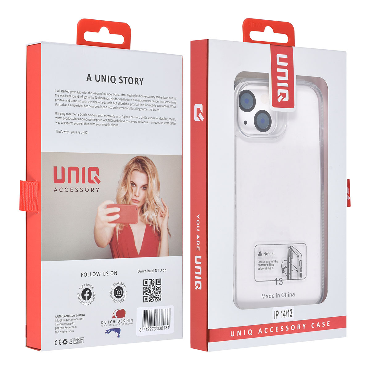 UNIQ Accessory UNIQ Accessory iPhone 14 & 13 Backcover hoesje - Wit, foto 4 van 4