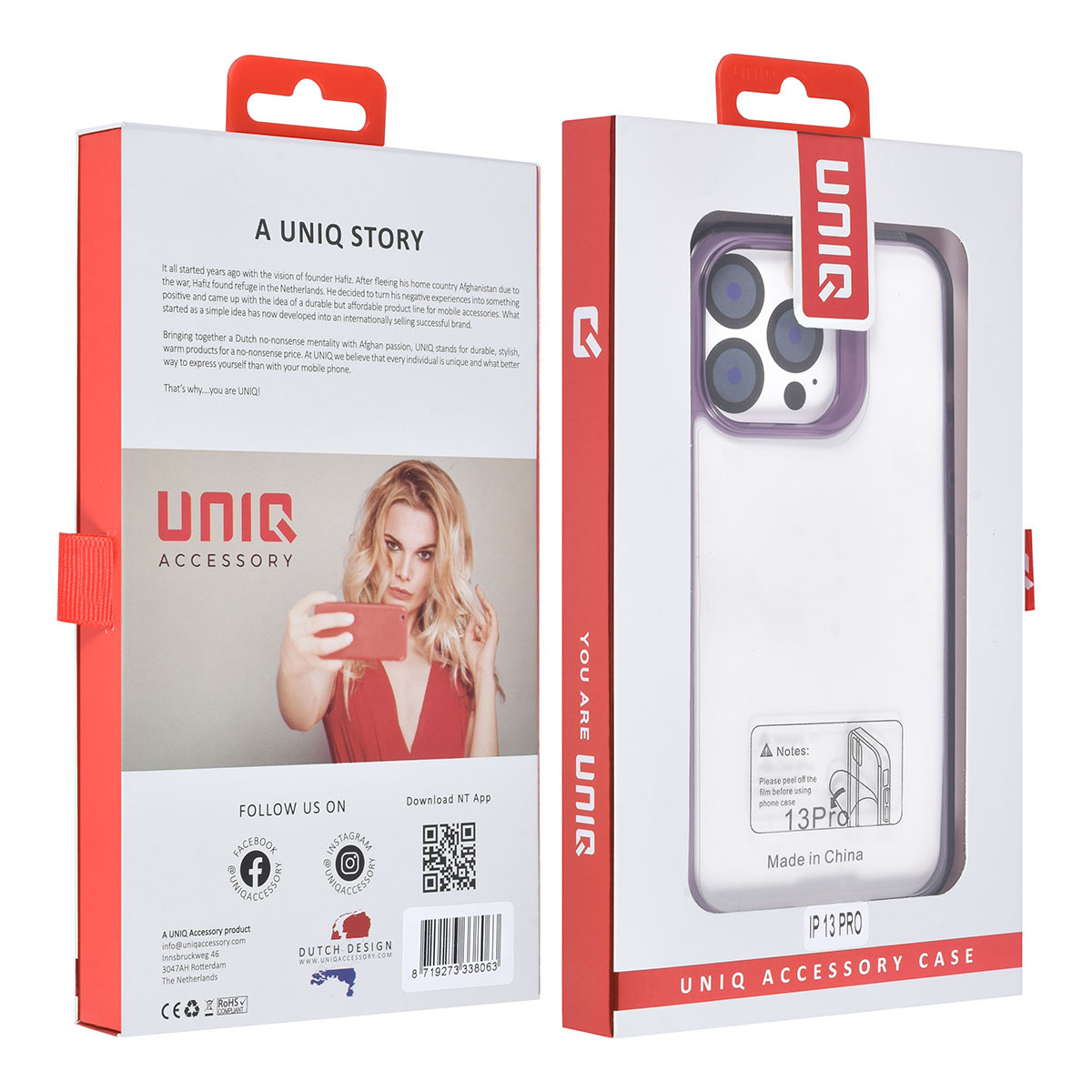 UNIQ Accessory UNIQ Accessory iPhone 13 Pro Backcover hoesje - Paars, foto 4 van 4