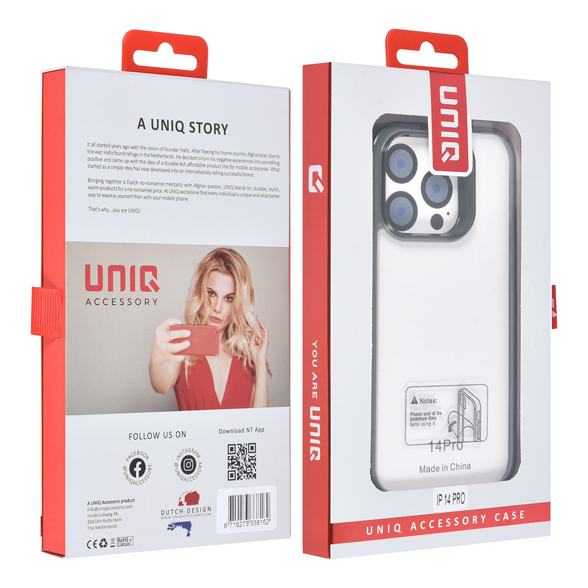 UNIQ Accessory UNIQ Accessory iPhone 14 Pro Backcover hoesje - Zwart, foto 4 van 4