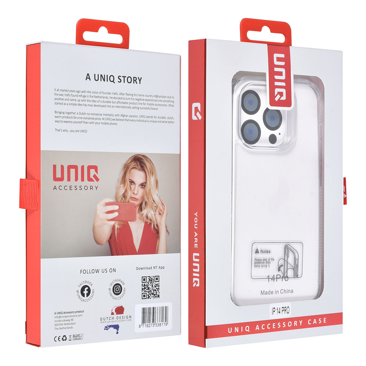 UNIQ Accessory UNIQ Accessory iPhone 14 Pro Backcover hoesje - Wit, foto 4 van 4