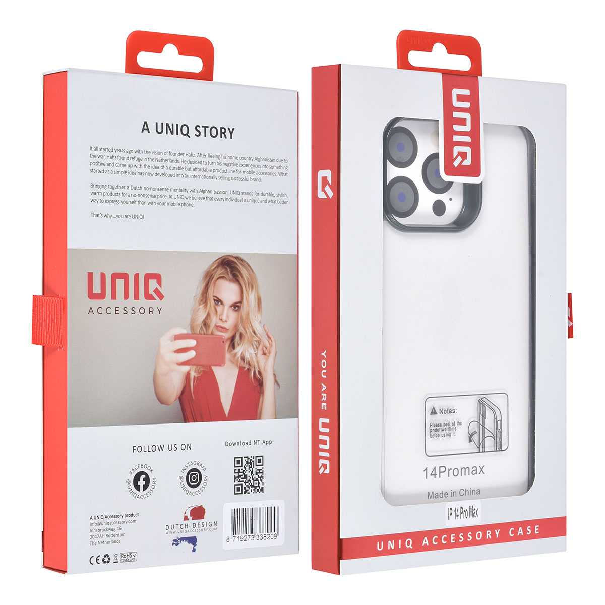UNIQ Accessory UNIQ Accessory iPhone 14 Pro Max Backcover hoesje - Zwart, foto 4 van 4