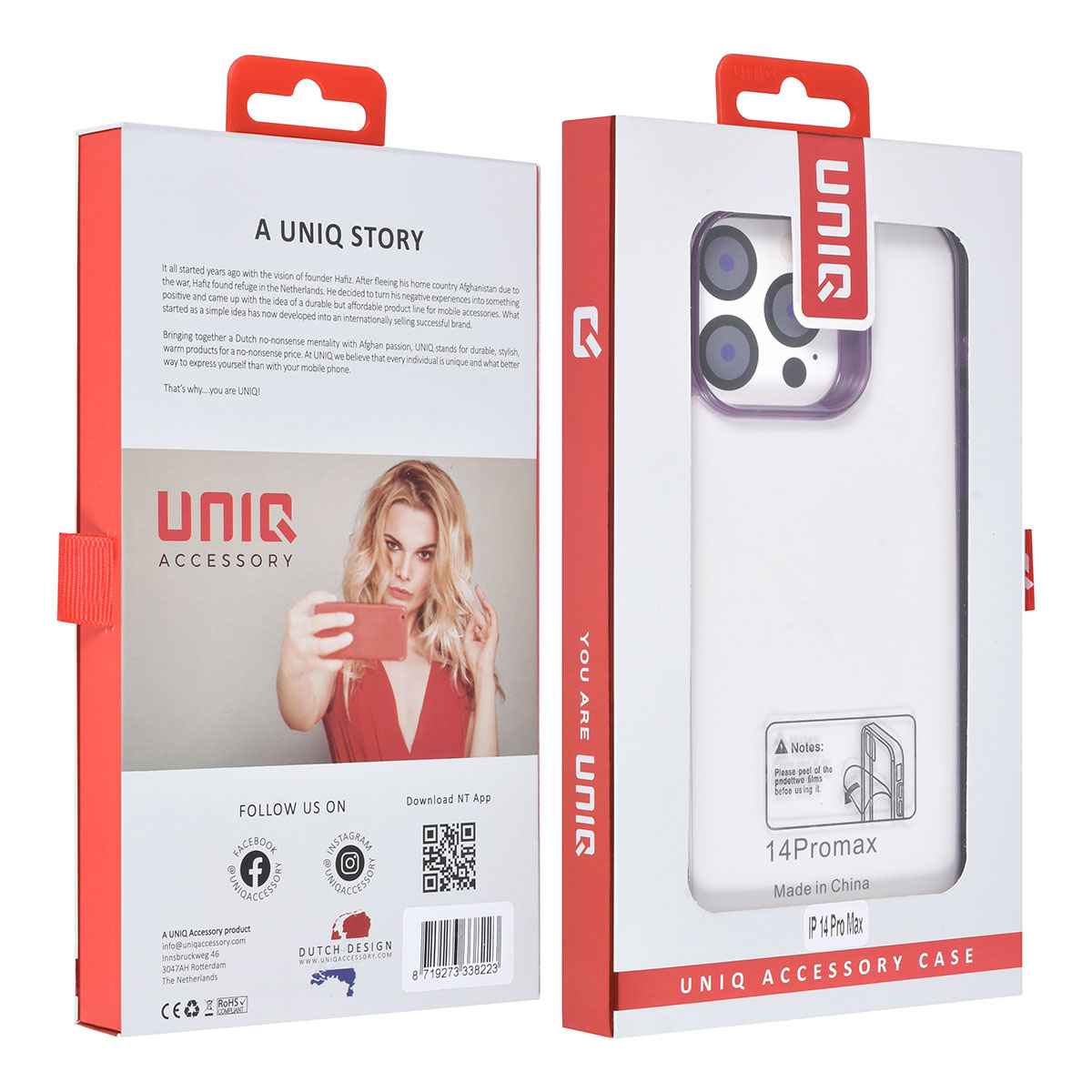 UNIQ Accessory UNIQ Accessory iPhone 14 Pro Max Backcover hoesje - Paars, foto 4 van 4
