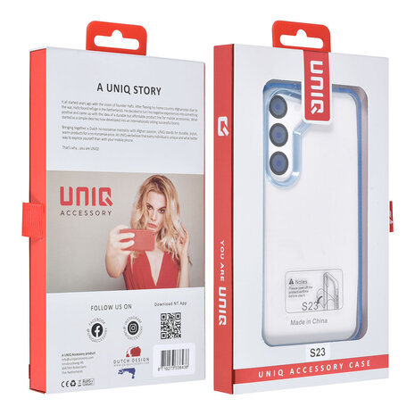 UNIQ Accessory UNIQ Accessory Galaxy S23 Backcover hoesje - Blauw UNIQ Accessory UNIQ Accessory Galaxy S23 Backcover hoesje - Blauw