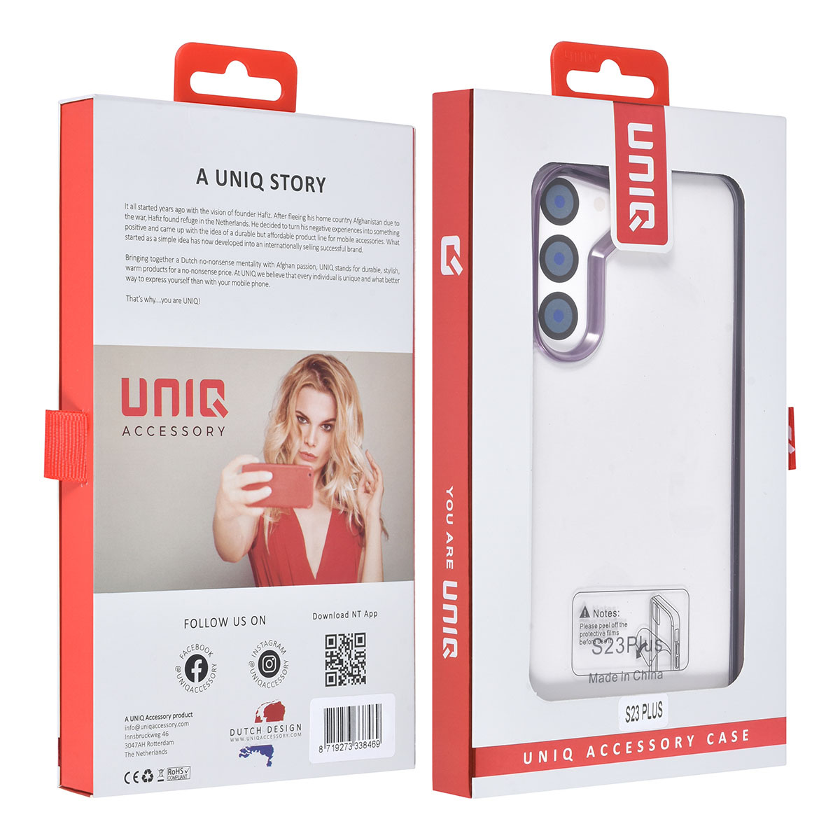 UNIQ Accessory UNIQ Accessory Galaxy S23 Plus Backcover hoesje - Paars, foto 4 van 4