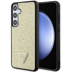 Guess Galaxy S24 Plus Back cover case - Rhinestones - Triangle Strass Logo - Gold