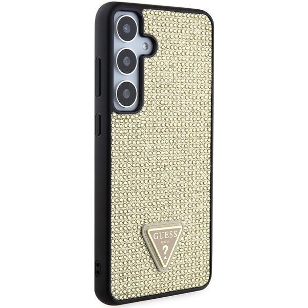 Guess Guess Galaxy S24 Plus Backcover hoesje - Rhinestones - Triangle Strass Logo - Goud, foto 2 van 2