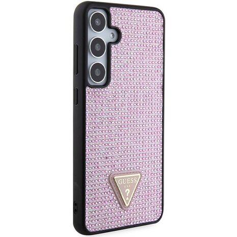 Guess Guess Galaxy S24 Plus Back cover coque - Rhinestones - Triangle Strass Logo - Rose Guess Guess Galaxy S24 Plus Back cover coque - Rhinestones - Triangle Strass Logo - Rose