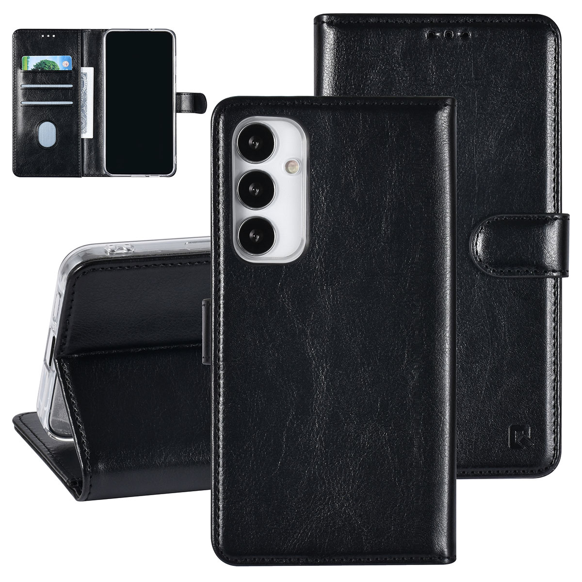 UNIQ Accessory UNIQ Accessory Galaxy S23 FE Book Case hoesje Pasjeshouder - Zwart