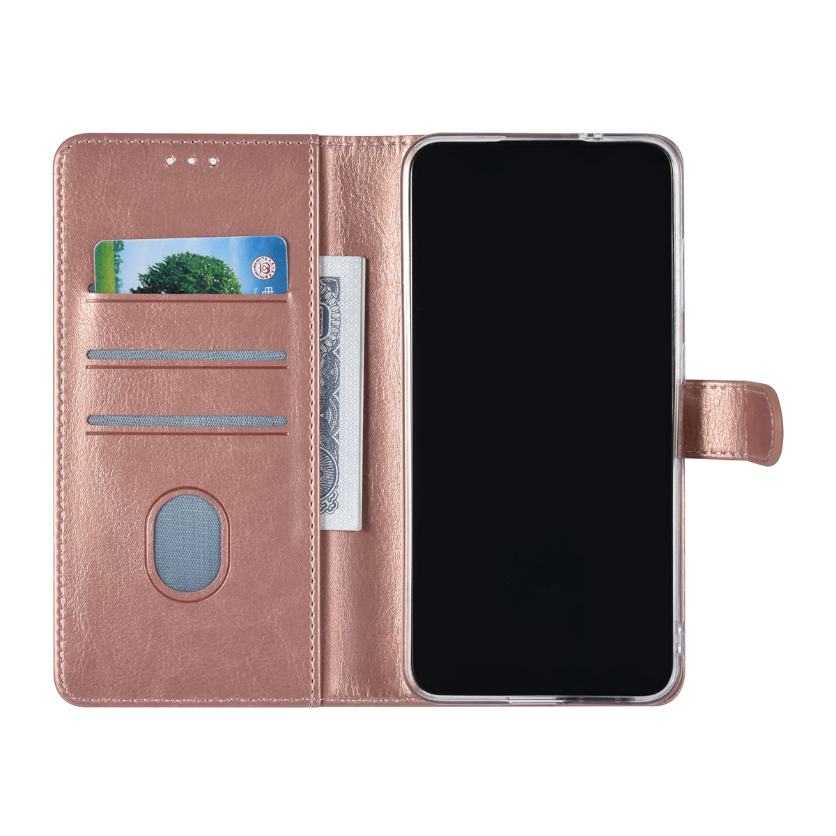 UNIQ Accessory UNIQ Accessory Galaxy S23 FE Book Case hoesje Pasjeshouder - Rose Gold, foto 4 van 5