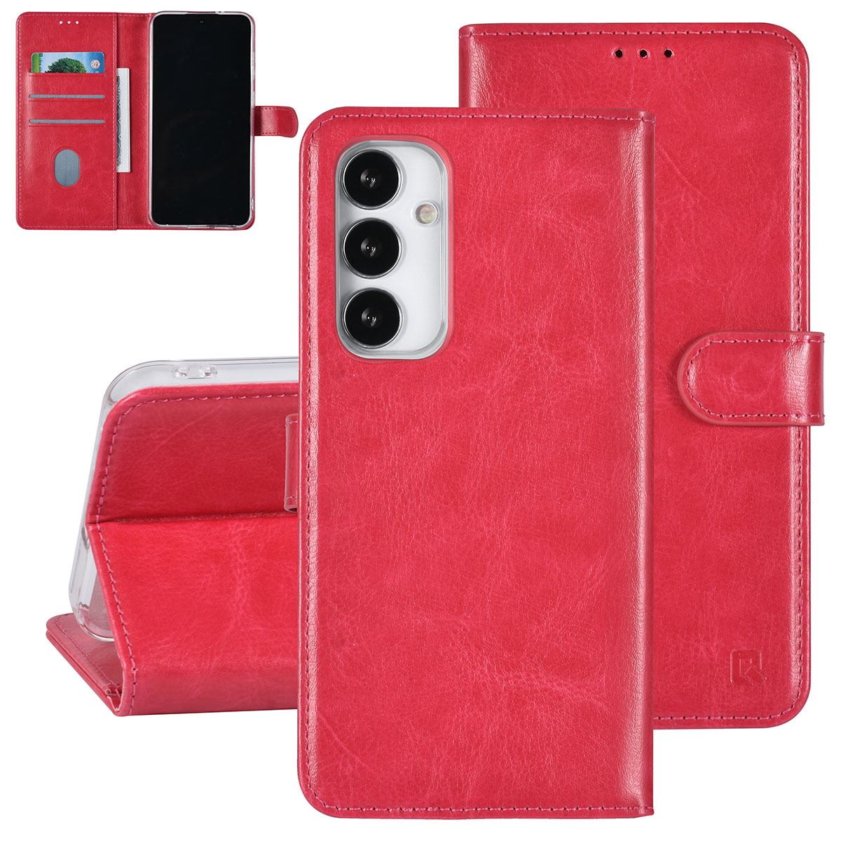 UNIQ Accessory UNIQ Accessory Galaxy S23 FE Book Case hoesje Pasjeshouder - Felroze
