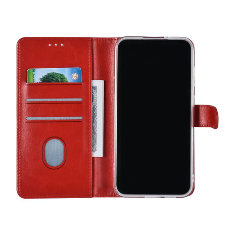 UNIQ Accessory UNIQ Accessory Galaxy S23 FE Book Case hoesje Pasjeshouder - Rood UNIQ Accessory UNIQ Accessory Galaxy S23 FE Book Case hoesje Pasjeshouder - Rood