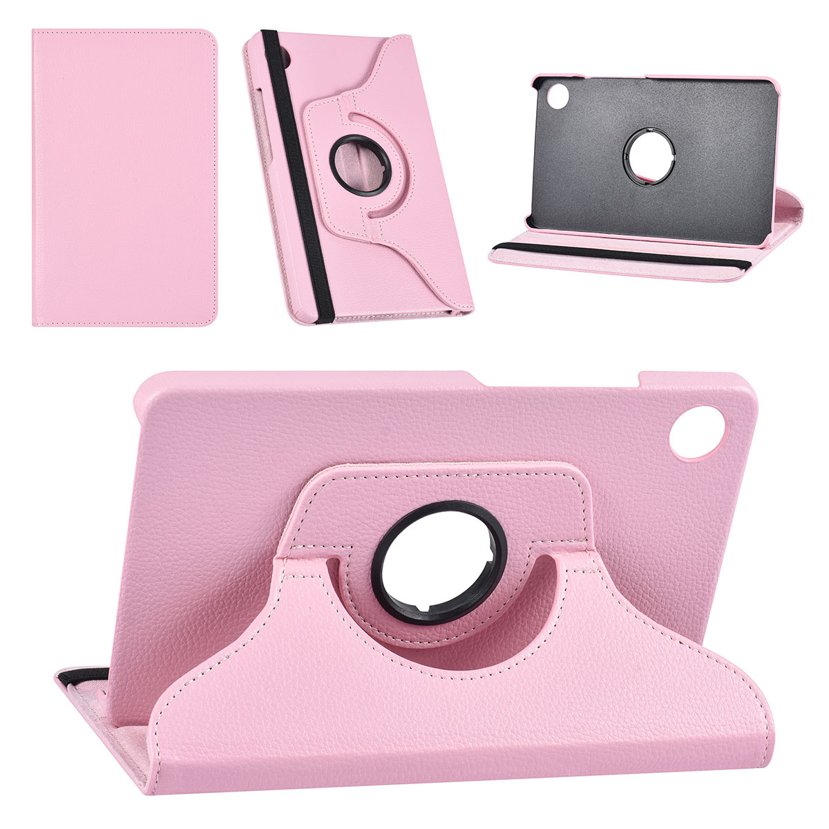 UNIQ Accessory UNIQ Accessory Galaxy Tab A9 8.7 Book Case Tablethoes Draaibare - Felroze