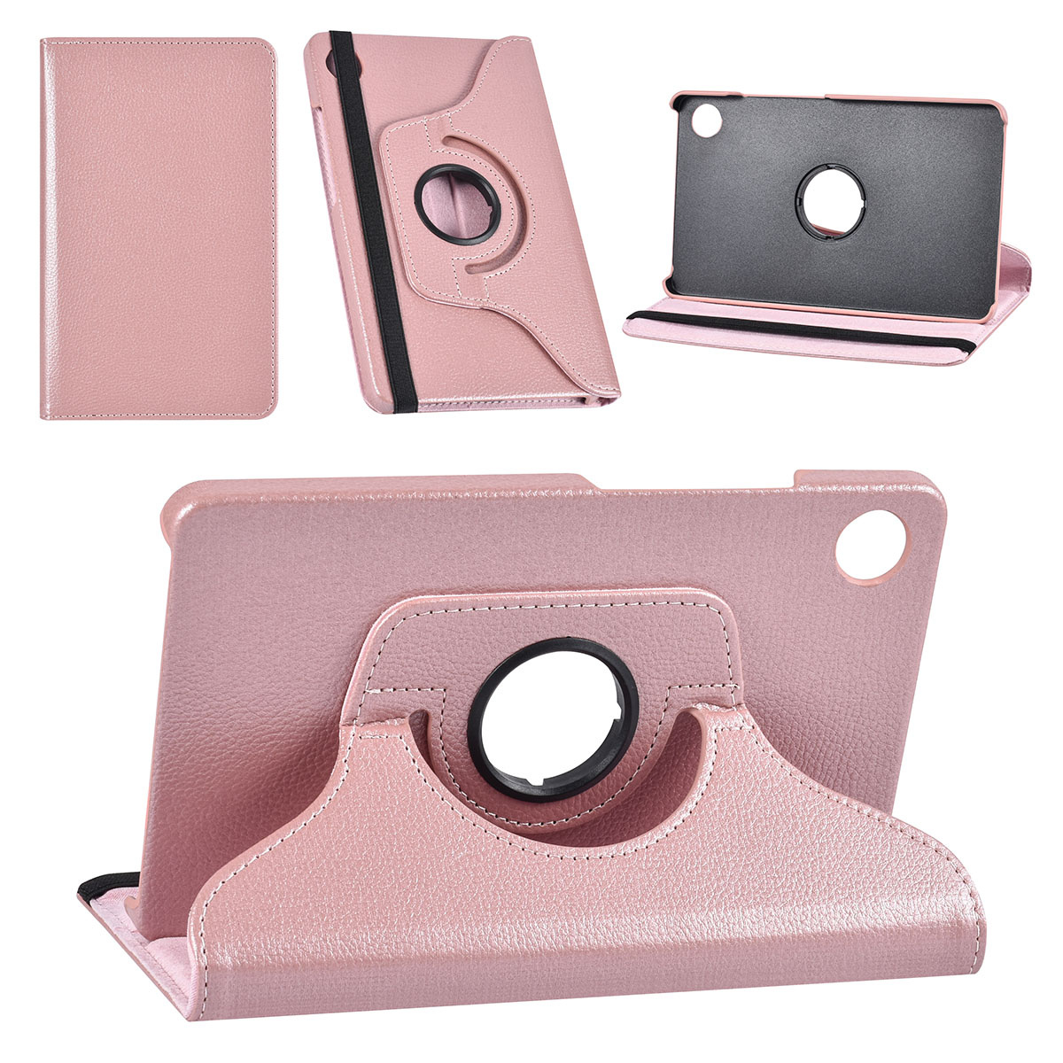 UNIQ Accessory UNIQ Accessory Galaxy Tab A9 8.7 Book Case Tablethoes Draaibare - Rose Gold