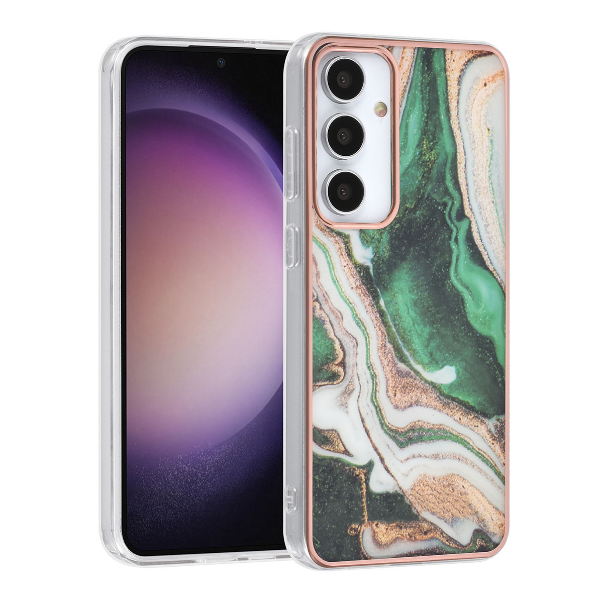 UNIQ Accessory UNIQ Accessory Galaxy S24 Plus Backcover hoesje - Marble Green