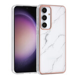 UNIQ Accessory UNIQ Accessory Galaxy S24 Plus Backcover hoesje - Marble White UNIQ Accessory UNIQ Accessory Galaxy S24 Plus Backcover hoesje - Marble White