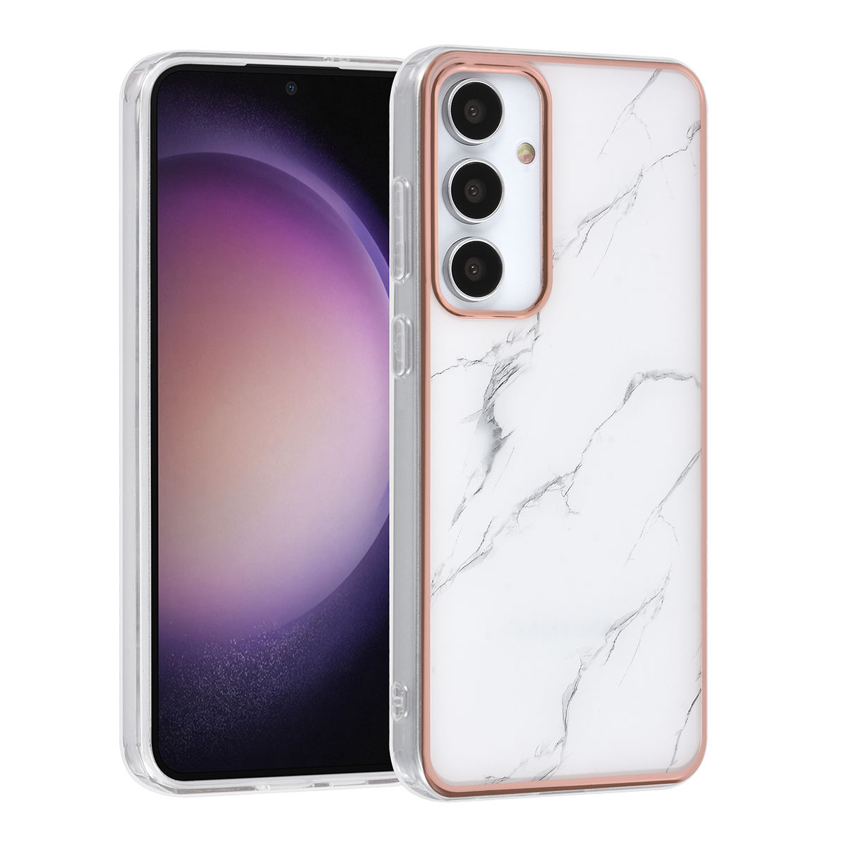 UNIQ Accessory UNIQ Accessory Galaxy S24 Plus Backcover hoesje - Marble White
