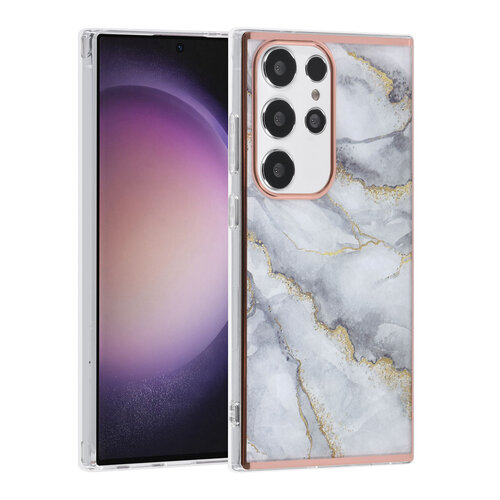 UNIQ Accessory UNIQ Accessory Galaxy S24 Ultra Backcover hoesje - Marble Grey