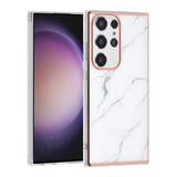 UNIQ Accessory UNIQ Accessory Galaxy S24 Ultra Backcover hoesje - Marble White UNIQ Accessory UNIQ Accessory Galaxy S24 Ultra Backcover hoesje - Marble White