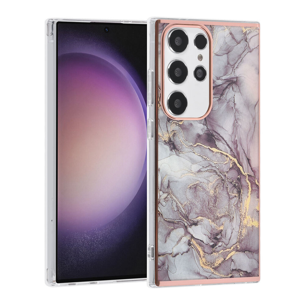UNIQ Accessory UNIQ Accessory Galaxy S24 Ultra Backcover hoesje - Marble Grey UNIQ Accessory UNIQ Accessory Galaxy S24 Ultra Backcover hoesje - Marble Grey