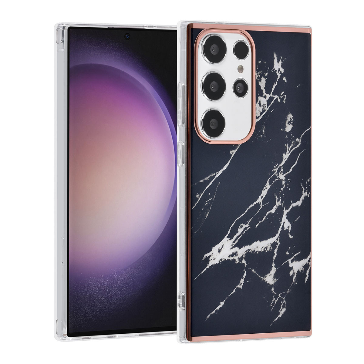UNIQ Accessory UNIQ Accessory Galaxy S24 Ultra Backcover hoesje - Marble Black