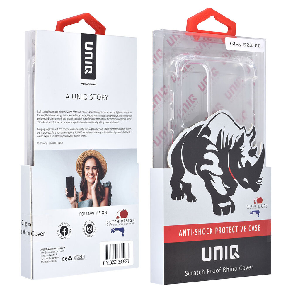 UNIQ Accessory UNIQ Accessory Galaxy S23 FE Backcover hoesje - Transparant - Antishock UNIQ Accessory UNIQ Accessory Galaxy S23 FE Backcover hoesje - Transparant - Antishock