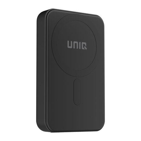 UNIQ Accessory UNIQ Accessory Powerbank 6500 mAh - magsafe - wireless - stand - 30cm USB-C Kabel - USB-C port - Zwart UNIQ Accessory UNIQ Accessory Powerbank 6500 mAh - magsafe - wireless - stand - 30cm USB-C Kabel - USB-C port - Zwart
