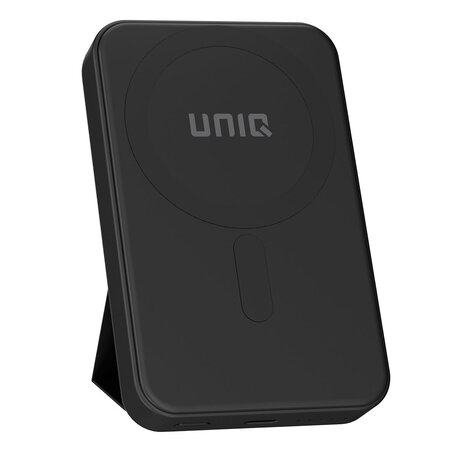 UNIQ Accessory UNIQ Accessory Power Bank 6500 mAh - MagSafe - Wireless - Stand - 30cm USB-C Cable - USB-C Port - Black UNIQ Accessory UNIQ Accessory Power Bank 6500 mAh - MagSafe - Wireless - Stand - 30cm USB-C Cable - USB-C Port - Black