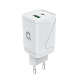 TUNIQ TUNIQ Adaptateur GaN PD 30W TUNIQ - Double Port - Blanc TUNIQ TUNIQ Adaptateur GaN PD 30W TUNIQ - Double Port - Blanc
