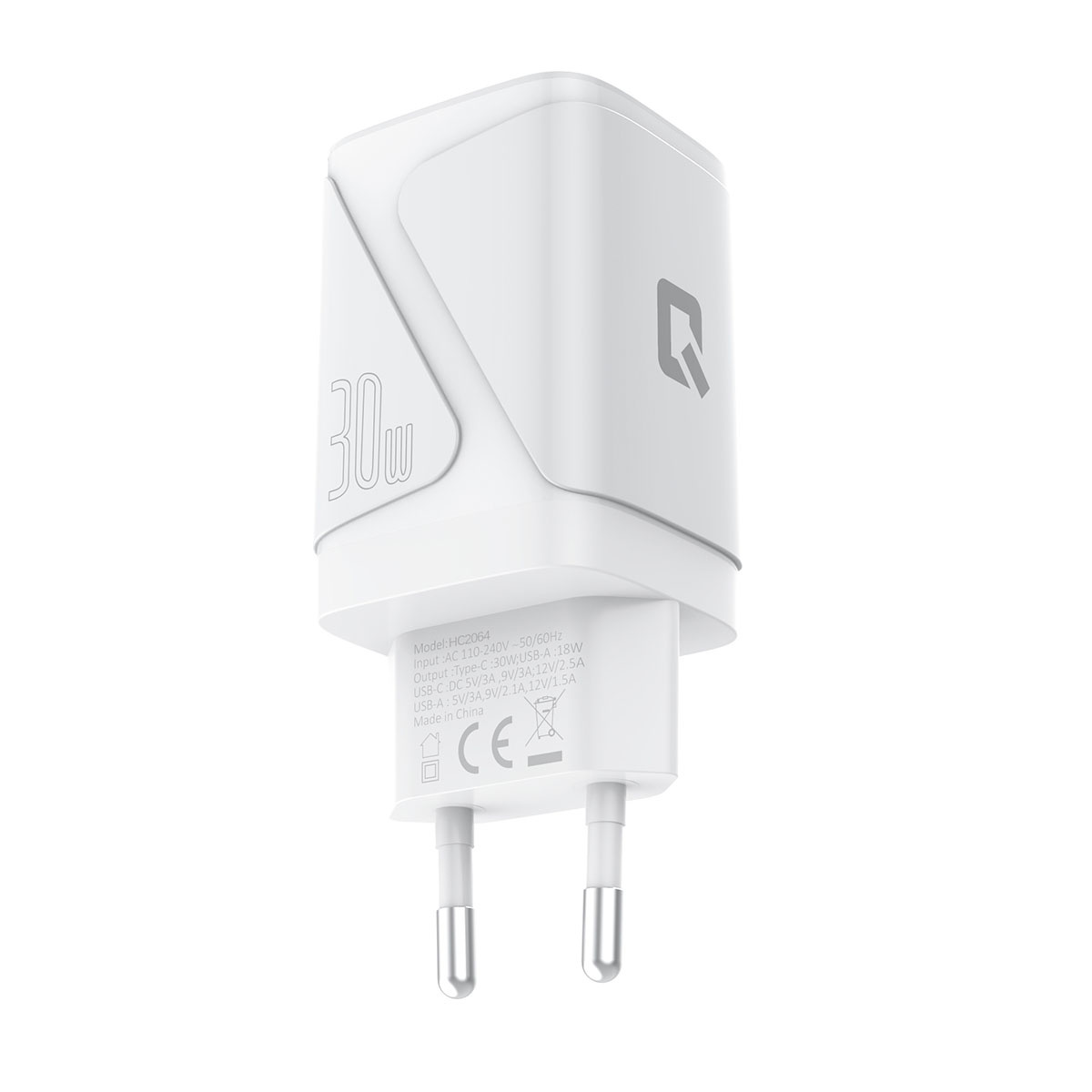 TUNIQ TUNIQ PD 30W GaN Thuislader - Dual Poort - Wit, foto 3 van 4