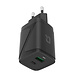 TUNIQ TUNIQ APD 30W GaN adapter - dual poort - zwart TUNIQ TUNIQ APD 30W GaN adapter - dual poort - zwart