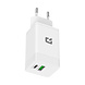 UNIQ Accessory UNIQ Accessory PD 45W GaN Home Charger - Dual Port with USB-C to iPhone Cable - White UNIQ Accessory UNIQ Accessory PD 45W GaN Home Charger - Dual Port with USB-C to iPhone Cable - White