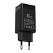 UNIQ Accessory UNIQ Accessory PD 45W GaN Home Charger - Dual Port with USB-C to USB-C Cable - Black UNIQ Accessory UNIQ Accessory PD 45W GaN Home Charger - Dual Port with USB-C to USB-C Cable - Black