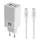 TUNIQ TUNIQ PD 65W - Thuislader met USB-C naar USB-C kabel - Wit