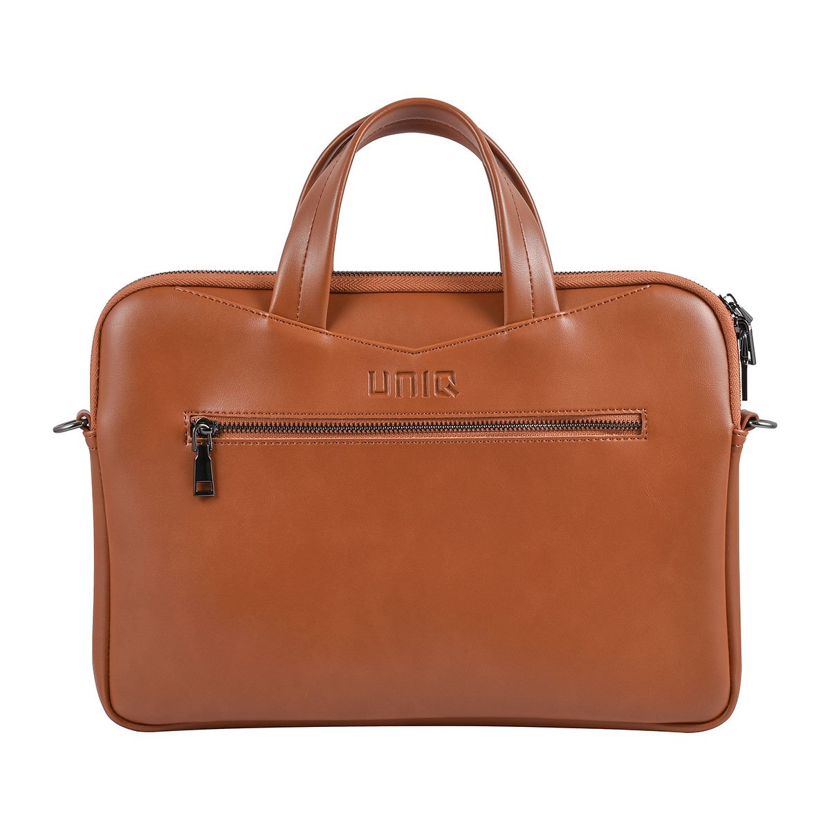 UNIQ Accessory UNIQ Accessory 13 inch leren laptoptas - Bruin, foto 2 van 5