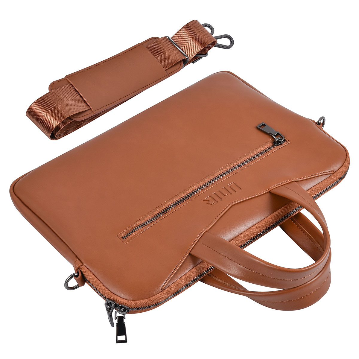 UNIQ Accessory UNIQ Accessory 13 inch leren laptoptas - Bruin, foto 4 van 5
