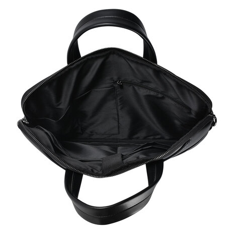 UNIQ Accessory UNIQ Accessory 15.6 inch Leather Laptop Bag - Black UNIQ Accessory UNIQ Accessory 15.6 inch Leather Laptop Bag - Black