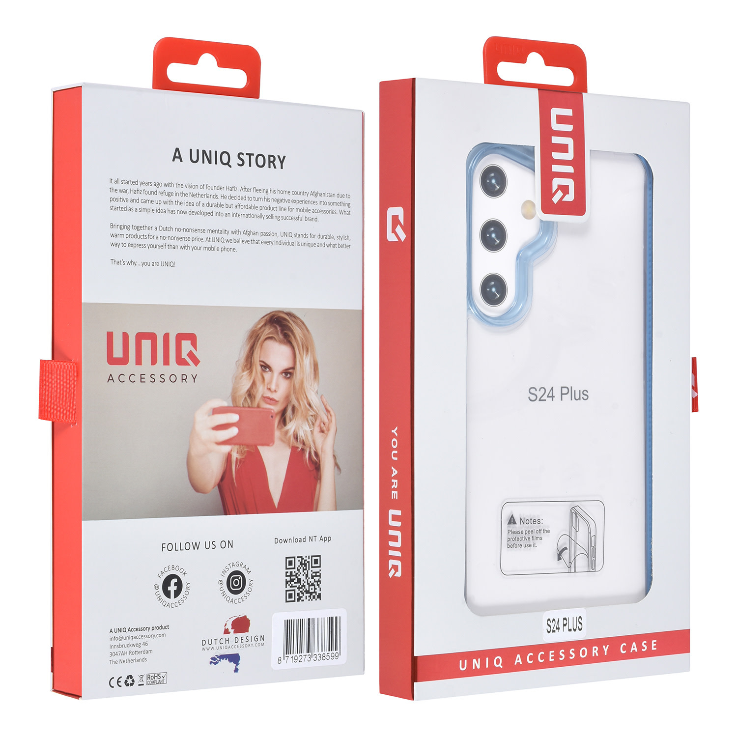 UNIQ Accessory UNIQ Accessory Galaxy S24 Plus Backcover hoesje - Blauw, foto 4 van 4