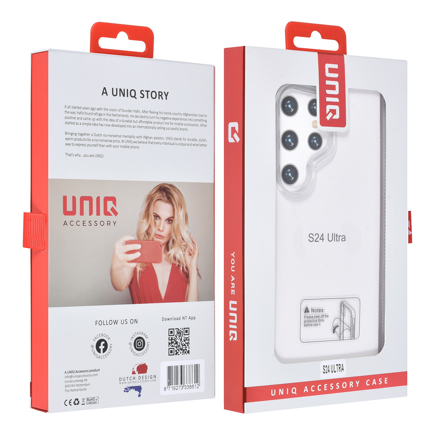 UNIQ Accessory UNIQ Accessory Galaxy S24 Ultra Backcover hoesje - Wit, foto 4 van 4