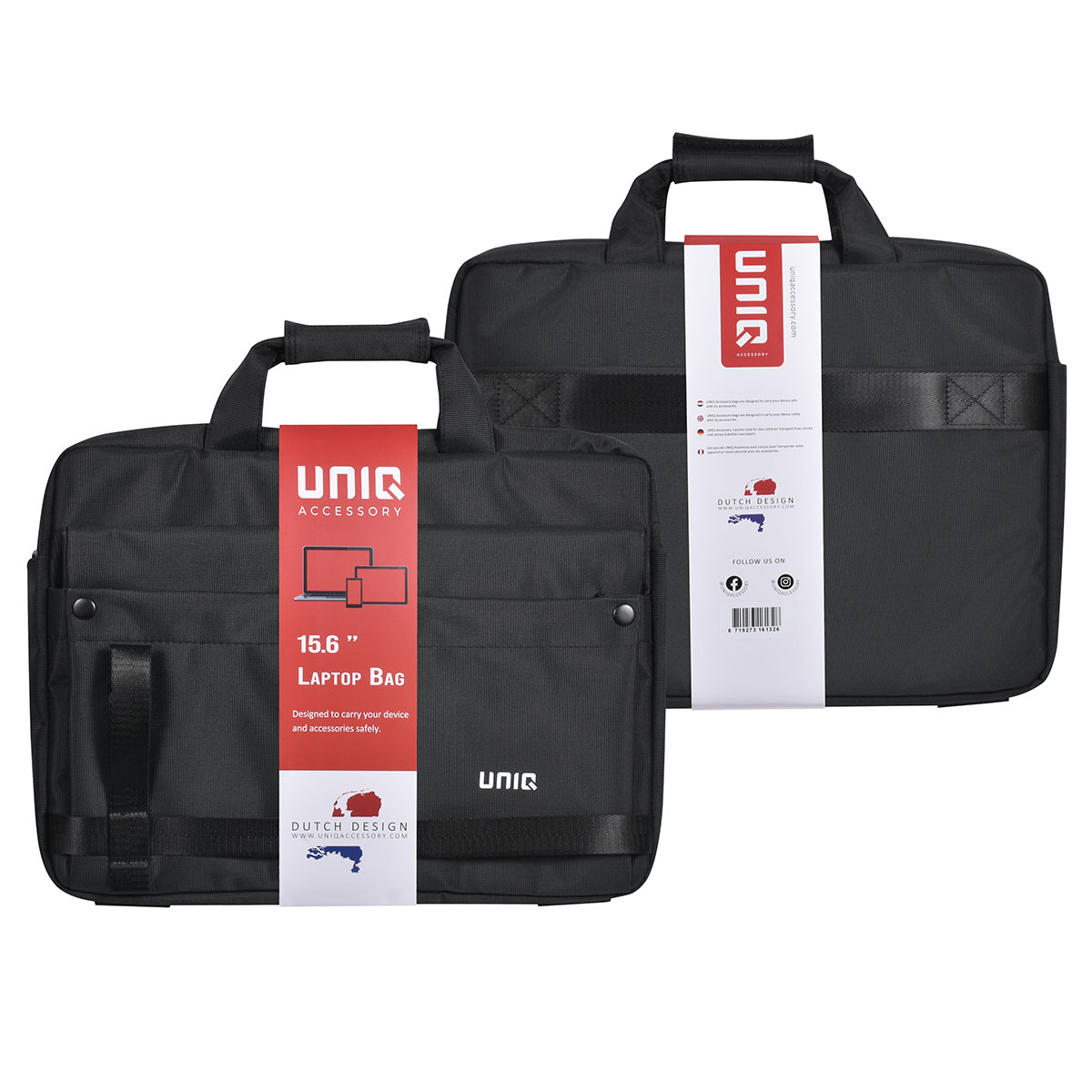 UNIQ Accessory UNIQ Accessory 15.6 inch laptoptas - Zwart, foto 6 van 6