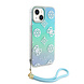 Guess Guess iPhone 15 Back cover coque Iridescent glitter pattern - Turquoise Guess Guess iPhone 15 Back cover coque Iridescent glitter pattern - Turquoise