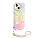 Guess Guess iPhone 15 Plus & iPhone 14 Plus Back-Cover hul - Iridescent glitter pattern - Rosa Guess Guess iPhone 15 Plus & iPhone 14 Plus Back-Cover hul - Iridescent glitter pattern - Rosa