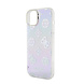 Guess Guess iPhone 15 Backcover hoesje Iridescent glitter pattern - Paars Guess Guess iPhone 15 Backcover hoesje Iridescent glitter pattern - Paars