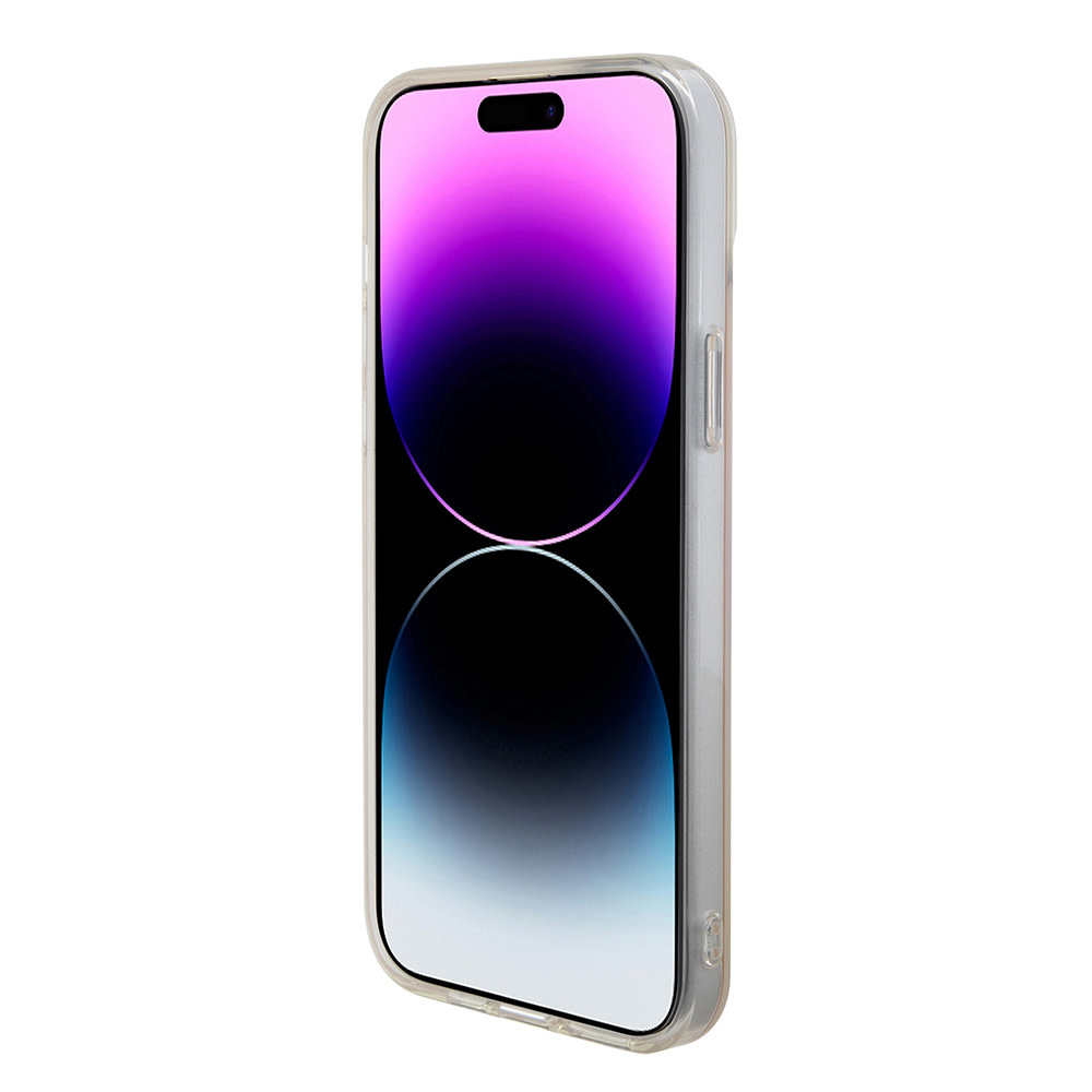 Guess Guess iPhone 15 Pro Backcover hoesje Magsafe iridescent - Roze, foto 4 van 6